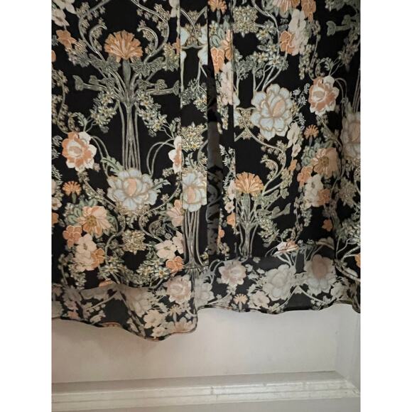 Zara Floral Black Midi Dress - Picture 8 of 9